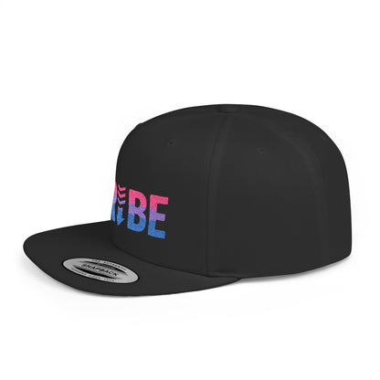 TRIBE Logo Flat Bill Snapback — Bisexual Pride Design