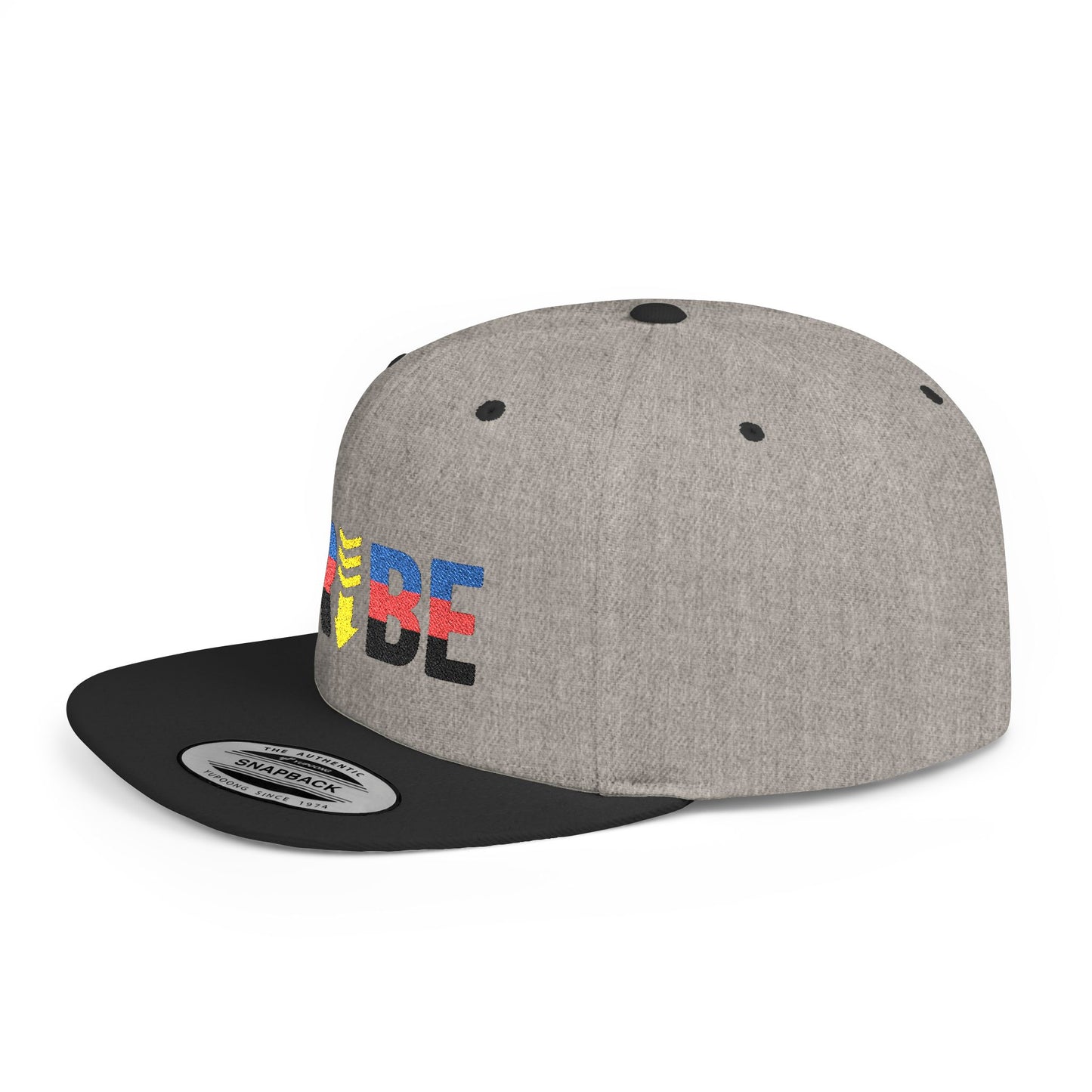 TRIBE Logo Flat Bill Snapback — Polyamory Pride Design