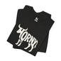 HORNY BULL Jersey Tee - Bone Silhouette Design