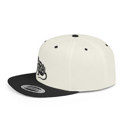FERAL MONKEY Flat Bill Snapback — Onyx Silhouette Design