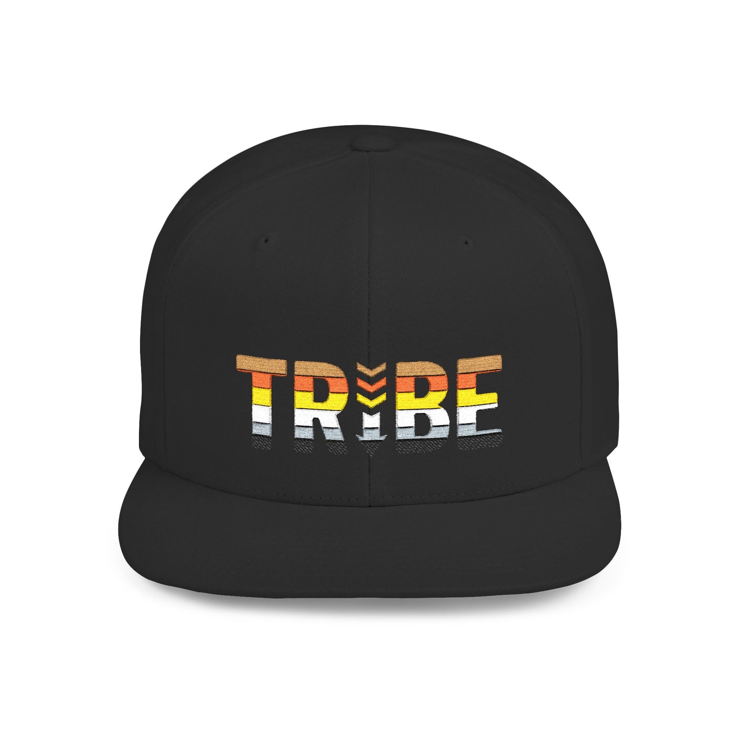 TRIBE Logo Flat Bill Snapback — Bear & Cub Pride Design