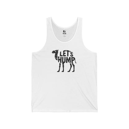 LET'S HUMP Jersey Tank - Onyx Silhouette Design