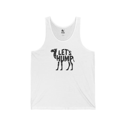LET'S HUMP Jersey Tank - Onyx Silhouette Design