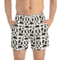 LITTLE PIGGY Imprinted 5-6" Inseam Swim Trunks - Bone