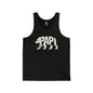 PAPI BEAR Jersey Tank - Bone Silhouette Design