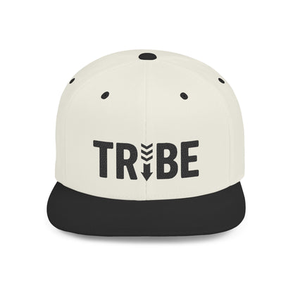 TRIBE Logo Flat Bill Snapback — Onyx Design