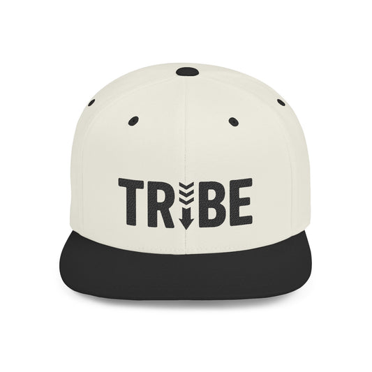 TRIBE Logo Flat Bill Snapback — Onyx Design