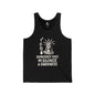 EXTINGUISHED LIBERTY Jersey Tank - Bone Silhouette Design