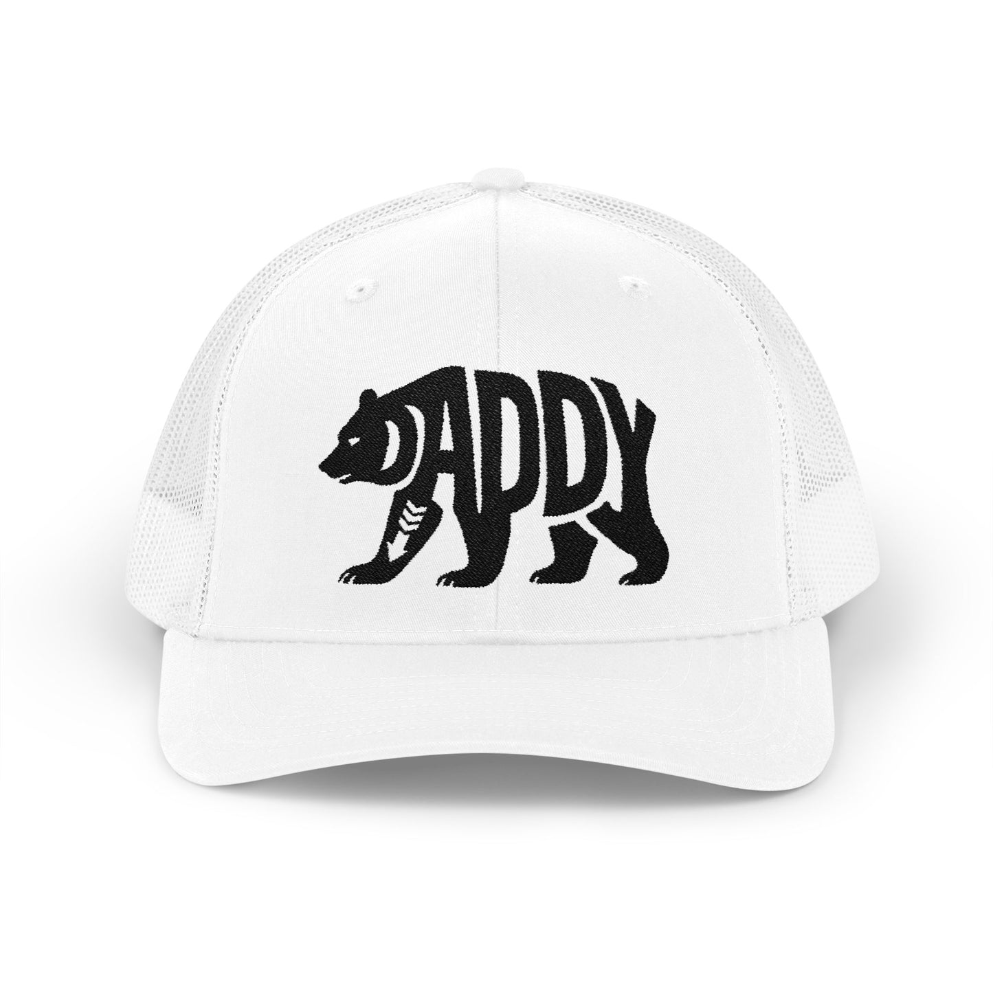 DADDY BEAR Snapback Trucker Cap - Onyx Silhouette Design