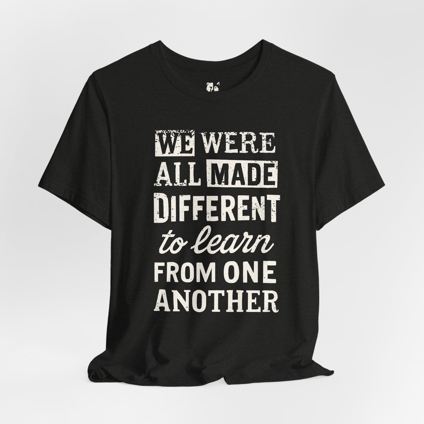 ALL DIFFERENT Jersey Tee - Bone Design