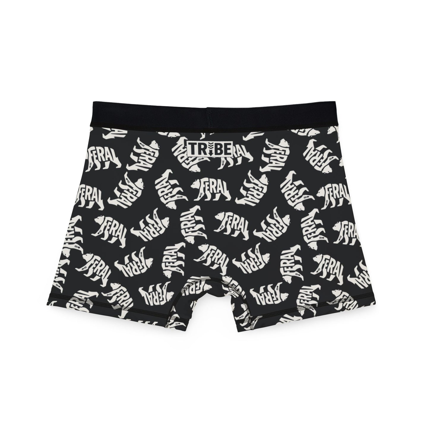 FERAL BEAR Men's Boxer Briefs - Onyx