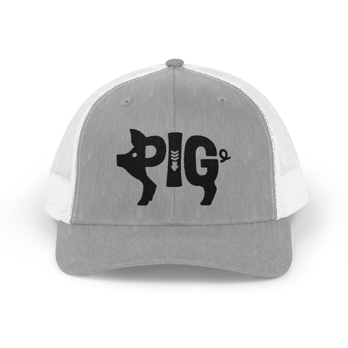 PIG Snapback Trucker Cap - Onyx Silhouette Design