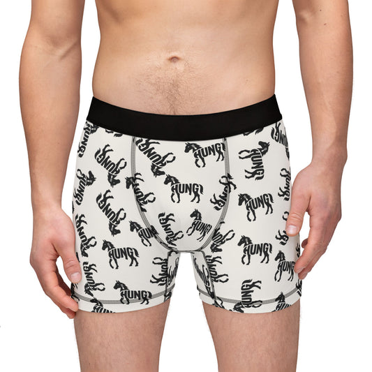 HUNG HORSE Men's Boxer Briefs - Bone