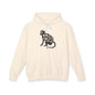 FERAL MONKEY Lightweight Hoodie - Onyx Silhouette Design