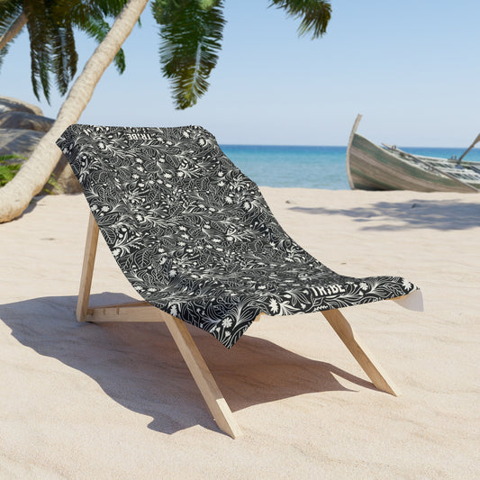 WILDFLOWERS Beach Towel - Onyx