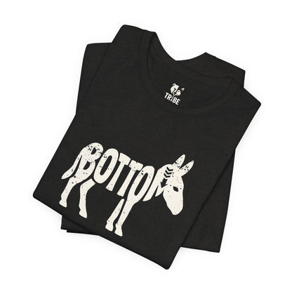 BOTTOM ASS Jersey Tee - Bone Silhouette Design