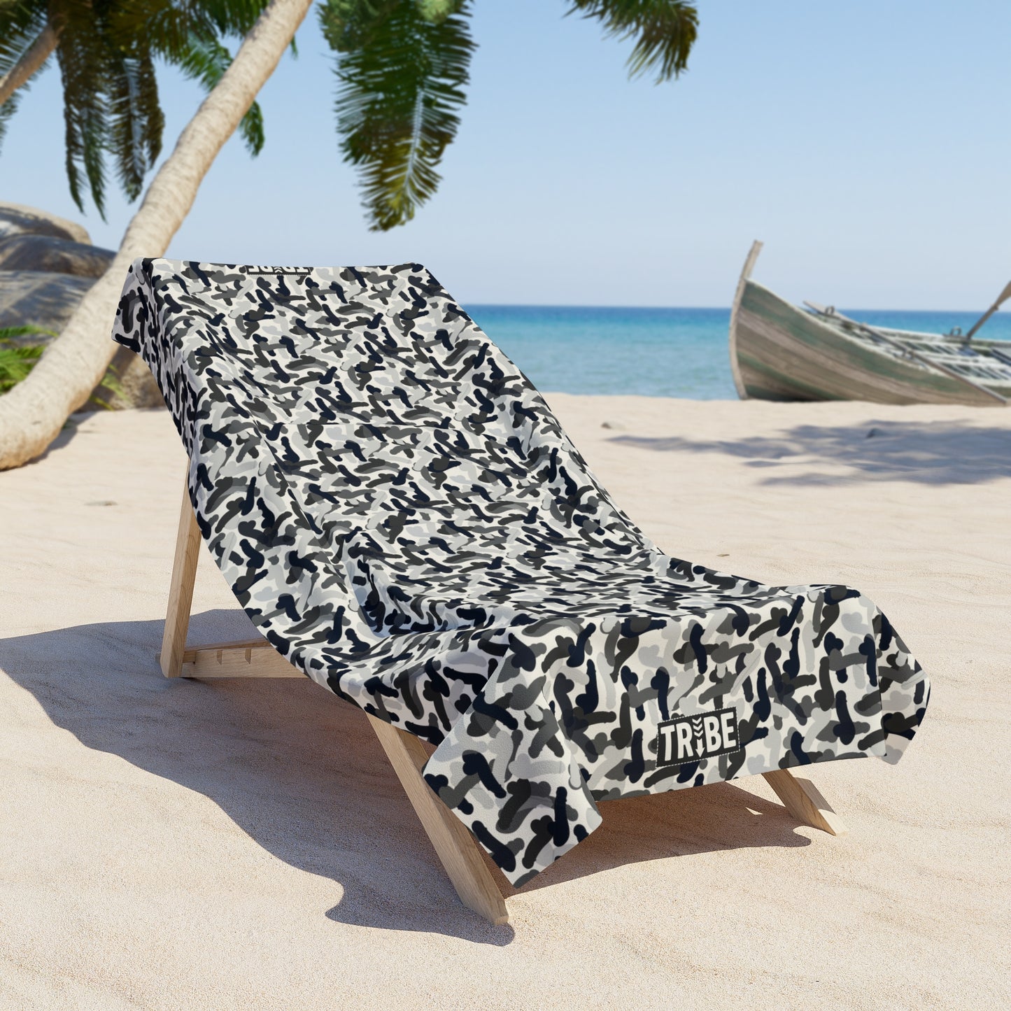 CAMOPHALLUS Beach Towel - Bone