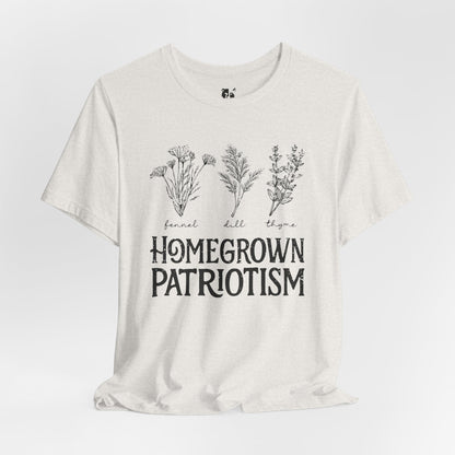 HOMEGROWN PATRIOTISM Jersey Tee - Onyx Design