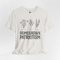 HOMEGROWN PATRIOTISM Jersey Tee - Onyx Design