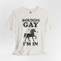 SOUNDS GAY Jersey Tee - Onyx Design