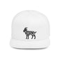 HORNY GOAT Flat Bill Snapback — Onyx Silhouette Design