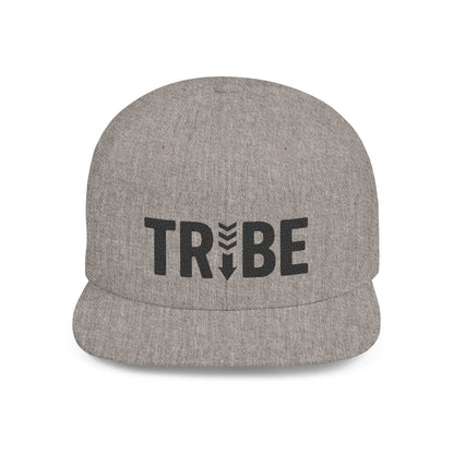 TRIBE Logo Flat Bill Snapback — Onyx Design