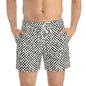 FLUX Imprinted 5-6" Inseam Swim Trunks - Bone