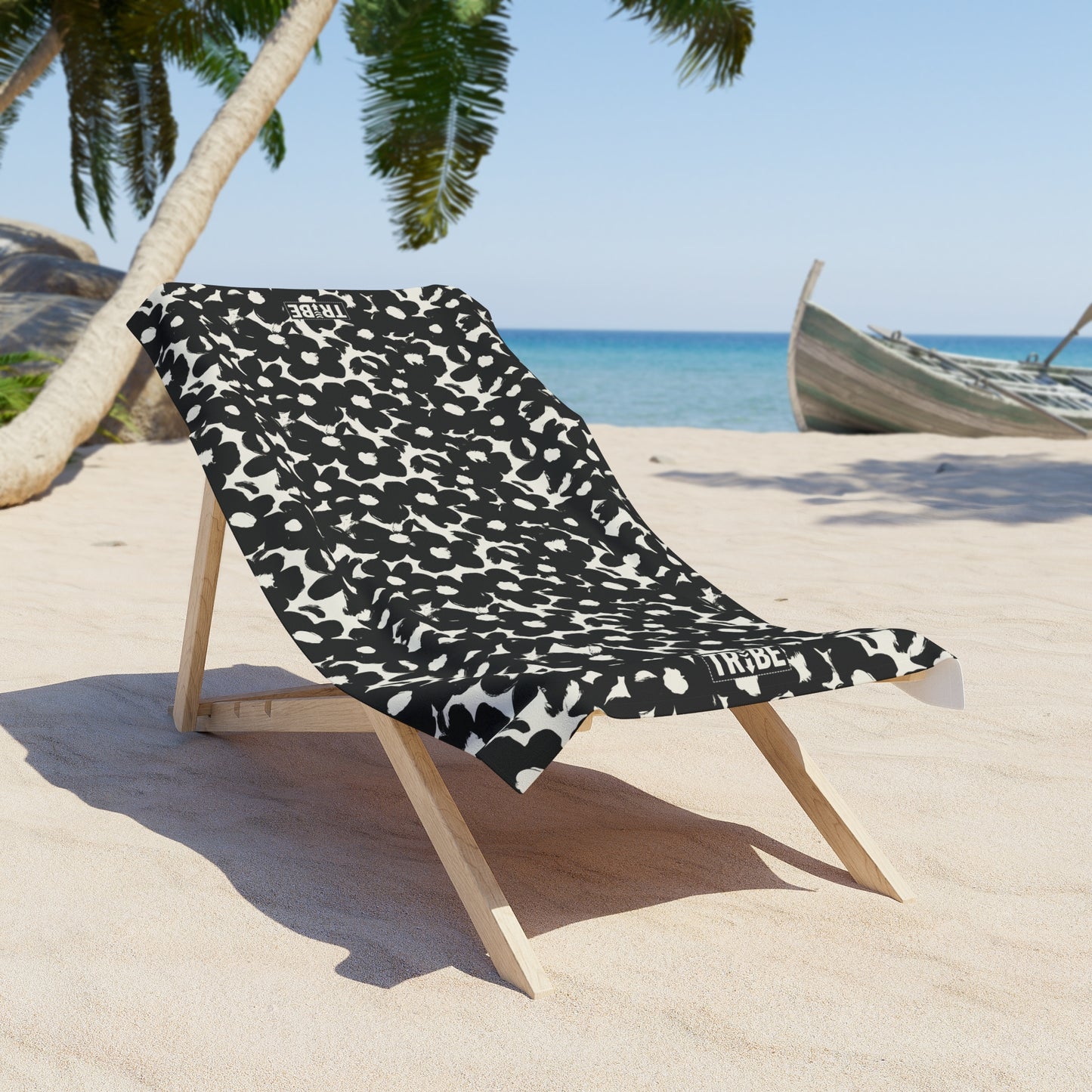 PANSY Beach Towel - Onyx