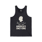 AMERICA'S ONLY KING Jersey Tank - Bone Silhouette Design