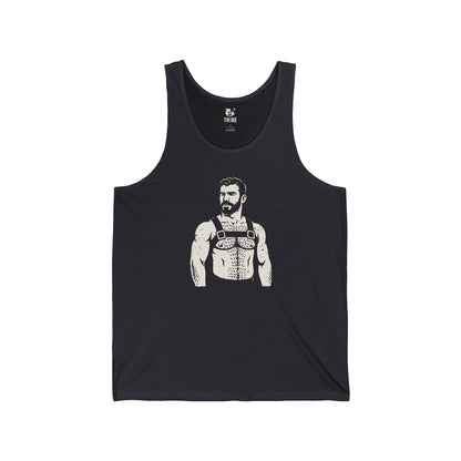 MIGUEL Jersey Tank - Bone Silhouette Design