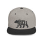MUSCLE BEAR Flat Bill Snapback — Onyx Silhouette Design