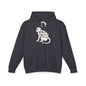 FERAL MONKEY Lightweight Hoodie - Bone Silhouette Design