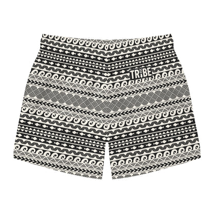 AEGEAN Imprinted 5-6" Inseam Swim Trunks - Bone