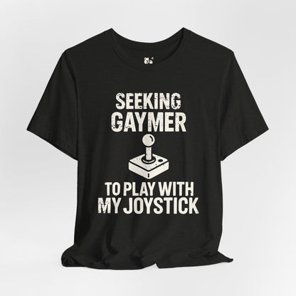 SEEKING GAYMER Jersey Tee - Bone Design