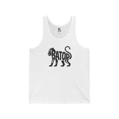 MONKEY BATOR Jersey Tank - Onyx Silhouette Design