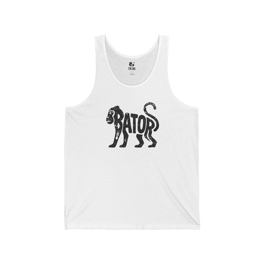 MONKEY BATOR Jersey Tank - Onyx Silhouette Design