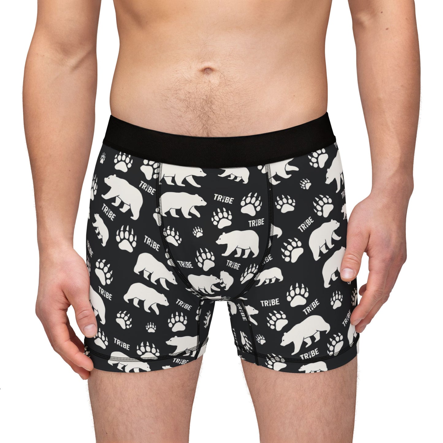 BEAR TRIBE Men's Boxer Briefs - Onyx