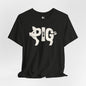 PIG Jersey Tee - Bone Silhouette Design