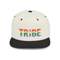 TRIBE Logo Flat Bill Snapback — 1979 Baker Rainbow Design