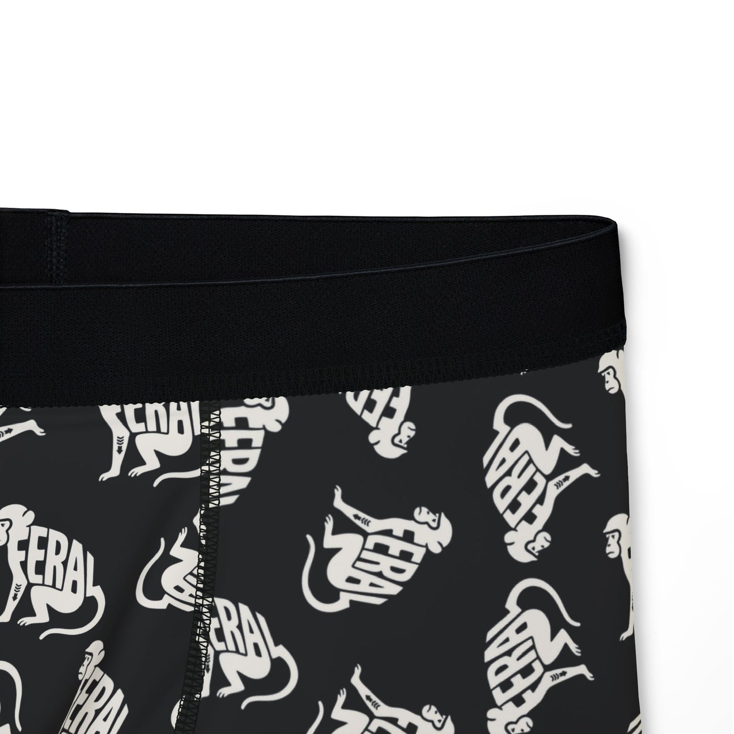 FERAL MONKEY Men's Boxer Briefs - Onyx