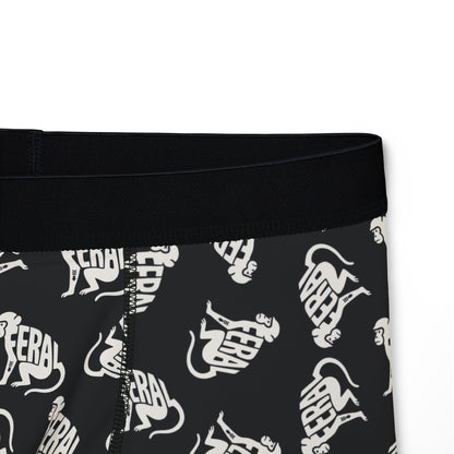 FERAL MONKEY Men's Boxer Briefs - Onyx