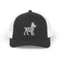 PUP Snapback Trucker Cap - Bone Silhouette Design