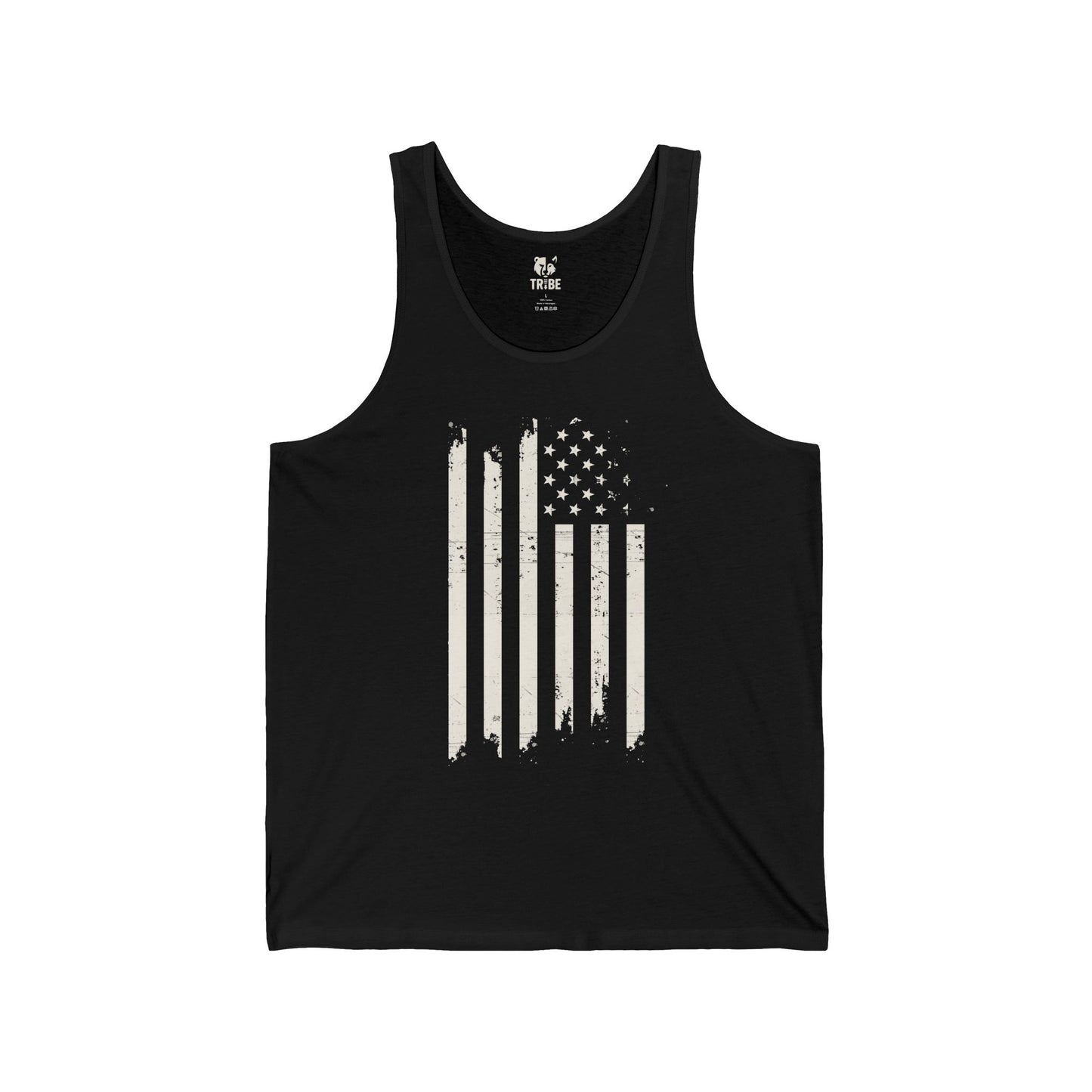 BARS-N-STARS Jersey Tank - Bone Silhouette Design