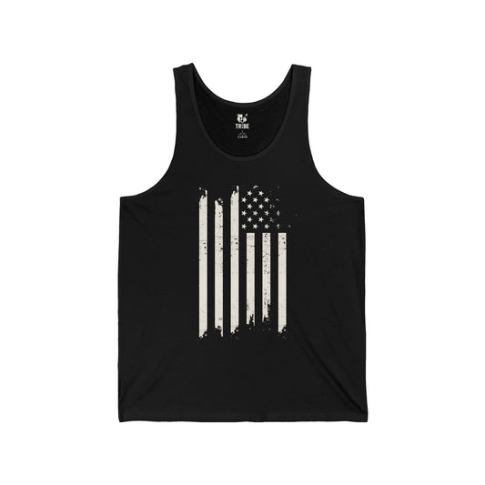 BARS-N-STARS Jersey Tank - Bone Silhouette Design