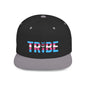 TRIBE Logo Flat Bill Snapback — Trans Pride Design