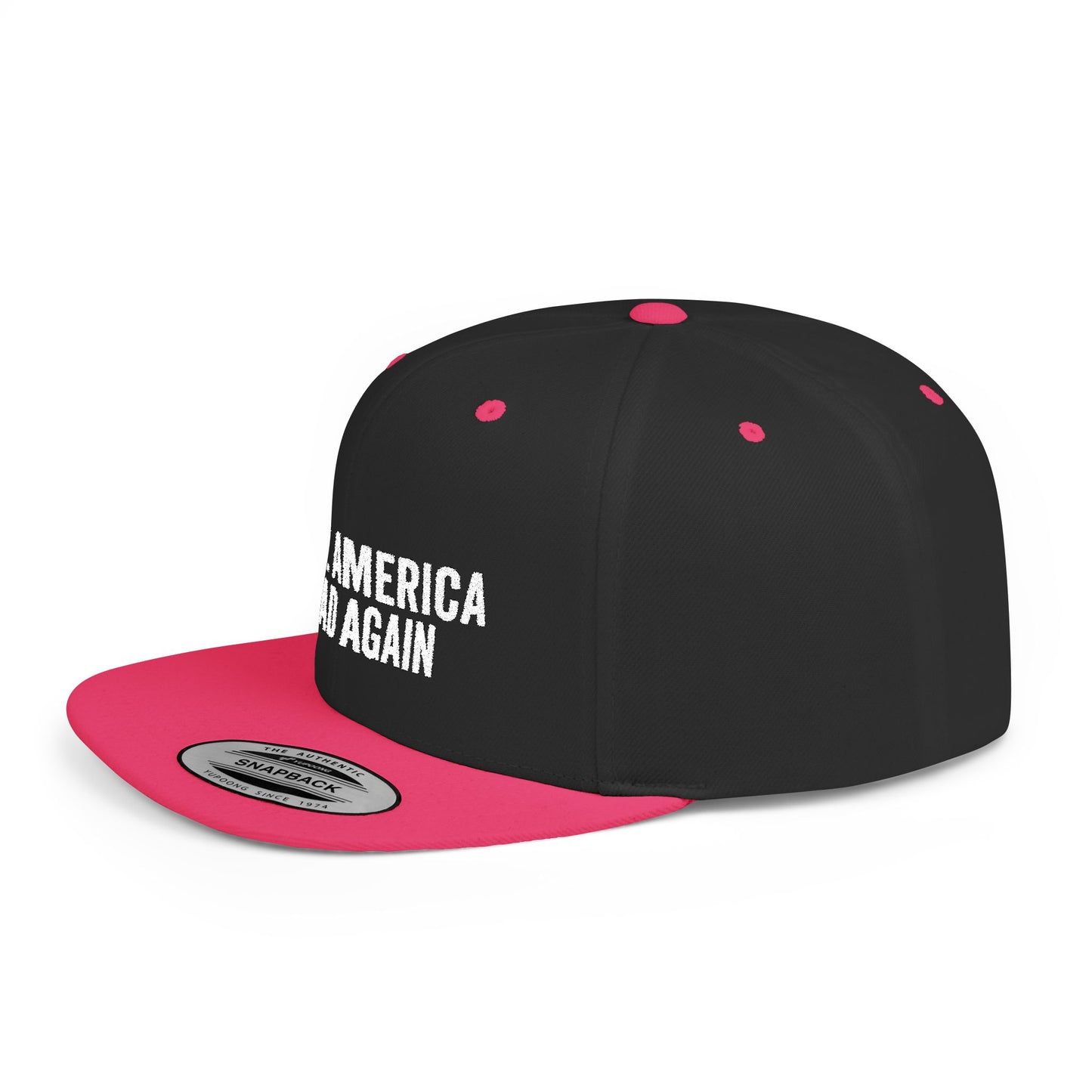 MARA Flat Bill Snapback — Bone Design