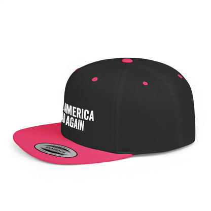 MARA Flat Bill Snapback — Bone Design