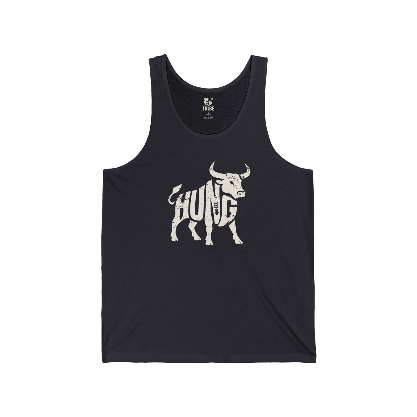 HUNG BULL Jersey Tank - Bone Silhouette Design