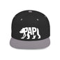 PAPI BEAR Flat Bill Snapback — Bone Silhouette Design