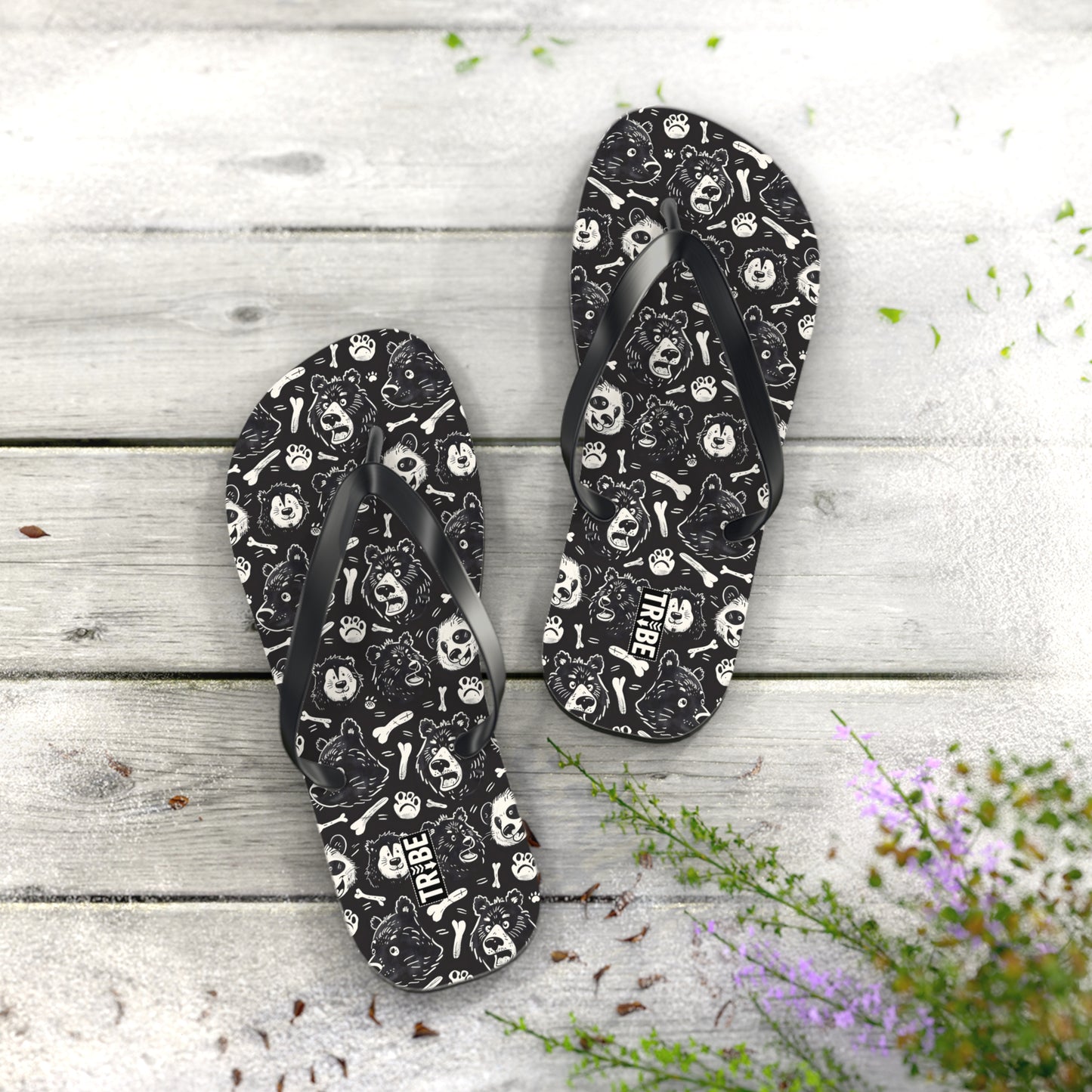 BEAR BONES Flip Flops - Onyx
